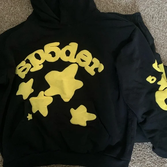 Sp5der hoodie and jogger set